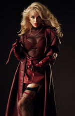 Black Secret BS160 Stockings Black & Red