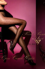 Black Secret BS166 Open Crotch Tights Black