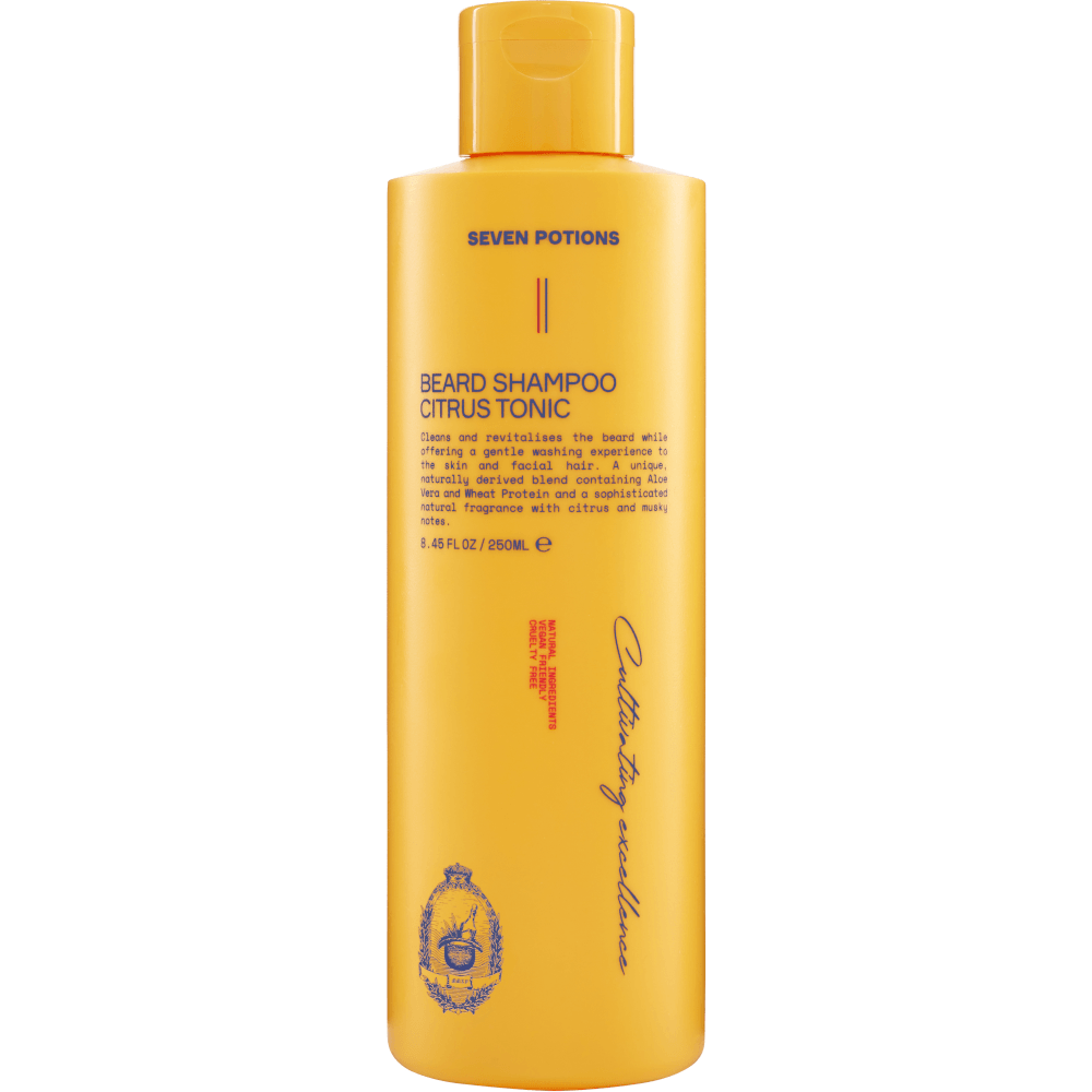 Seven Potions Beard Shampoo Citrus Tonic 250 ml 8.45 fl oz