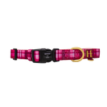 Rose Berry Plaid - Adjustable Dog Harness (XXS-XS)