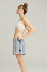Nudea The Classic Boxer French Navy Stripe Nightwear Shorts