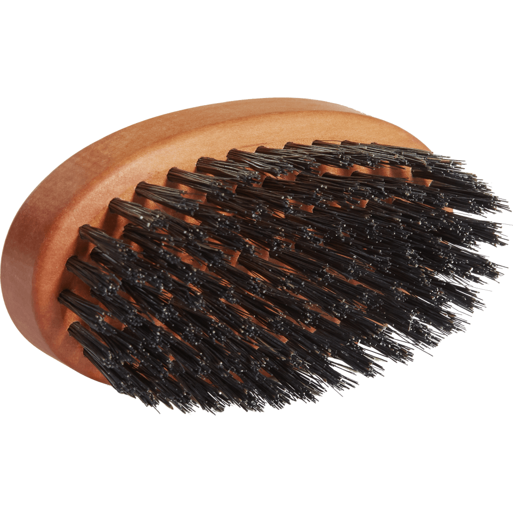 Seven Potions Beard Brush - Oval Shaped Pear Wood With Natural Bristles