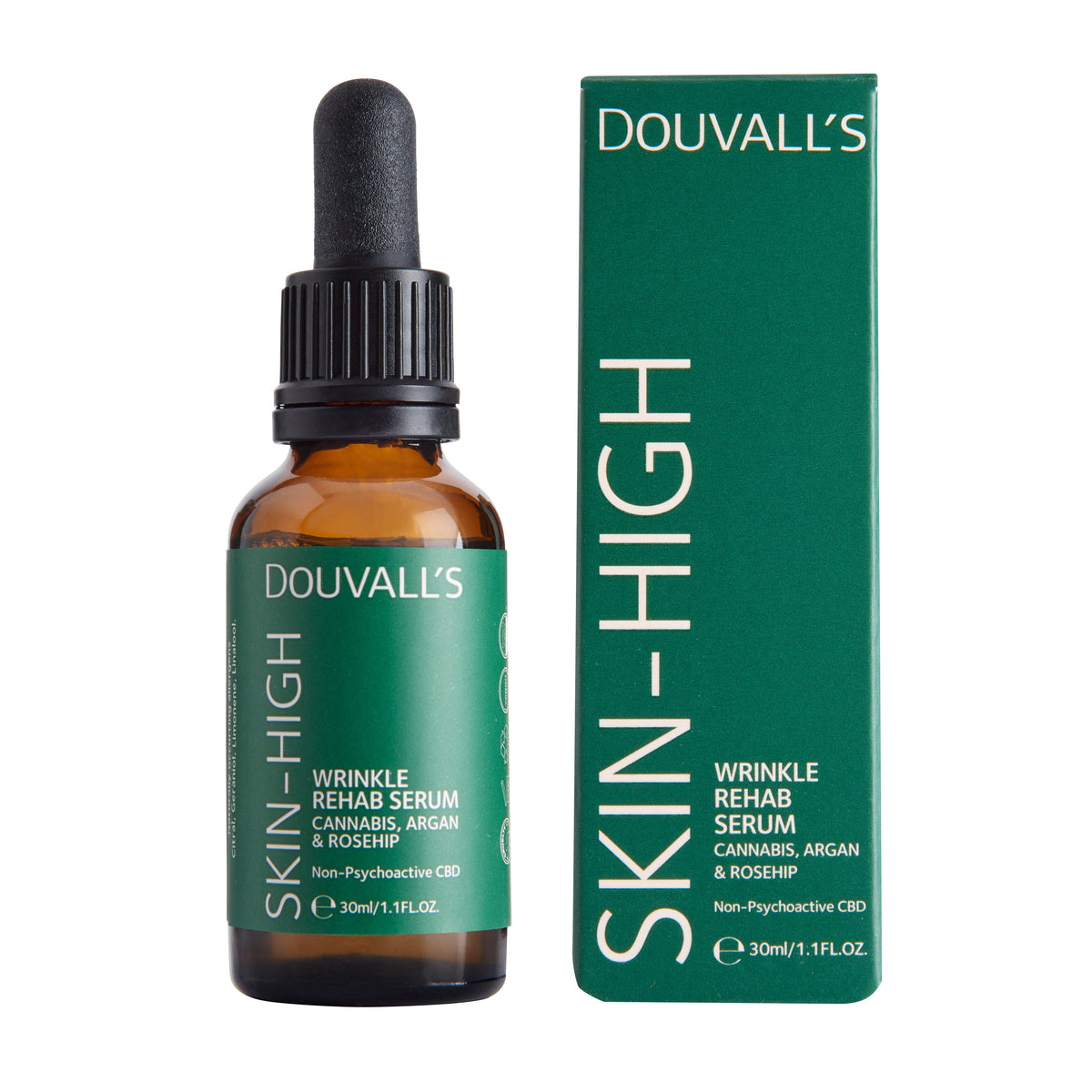 Douvall's Organic Argan Wrinkle Rehab Serum 30ml | collagen-boosting ceramide-rich plant formula
