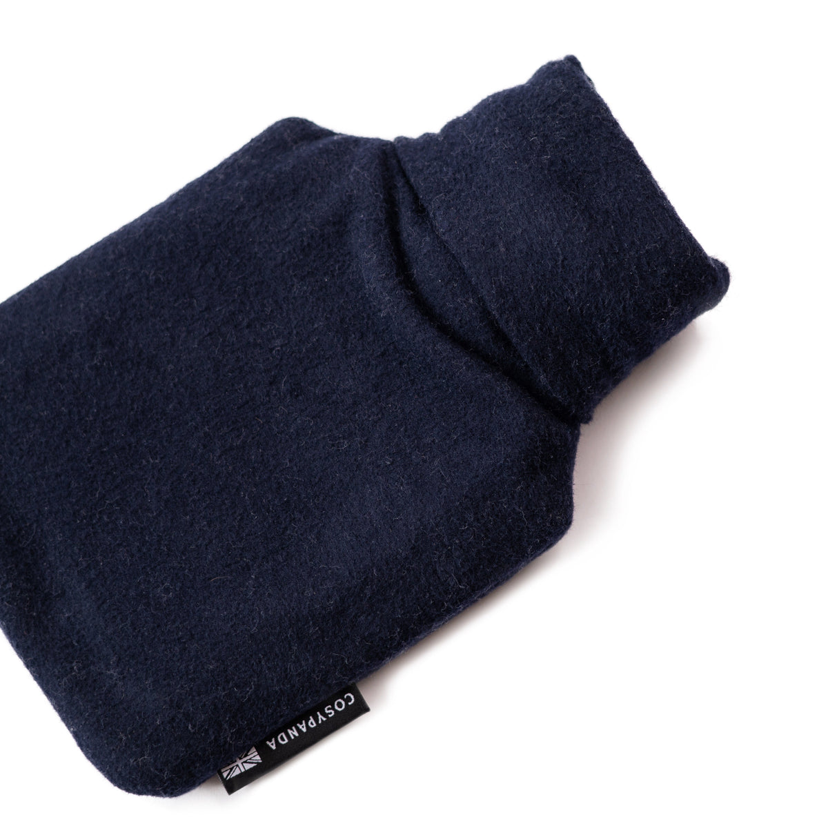 Navy Blue Cotton 1 Litre Hot Water Bottle