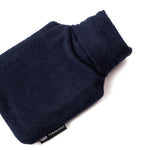 Navy Blue Cotton 1 Litre Hot Water Bottle