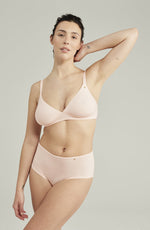 Nudea The Second Skin Stretch Easy Does It Bralette Blush Pink