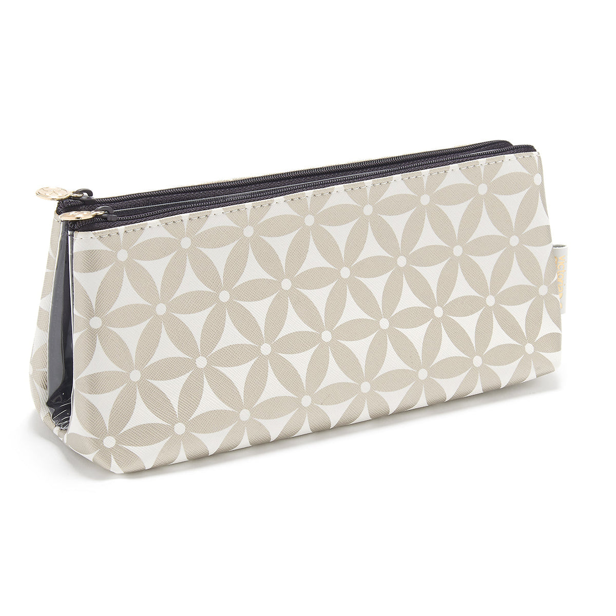 'Lauren' Folding Makeup Bag in Starflower Gold