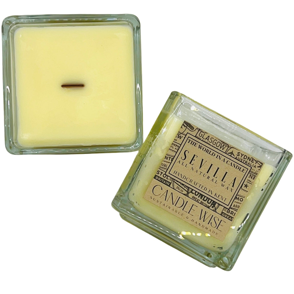Candle Wise Sevilla Large Scented Candle | Citrusy and Refreshing