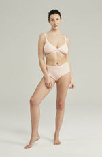 Nudea The Second Skin Stretch High Waist Brief Blush Pink