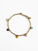 Yareli Luxe 18k Gold Plated Butterfly Charm Anklet