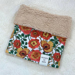 Autumn Blossom Faux Sherpa Fleece Dog Snood