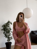 PEACE 3-Piece Loungewear Set Blushed Peony