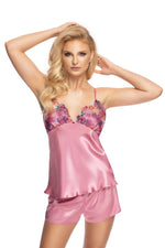 Irall Shelby Shorts Top Nightwear Set Dusty Rose