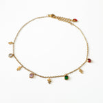 Vespera Luxe 18k Gold Plated Charm Anklet
