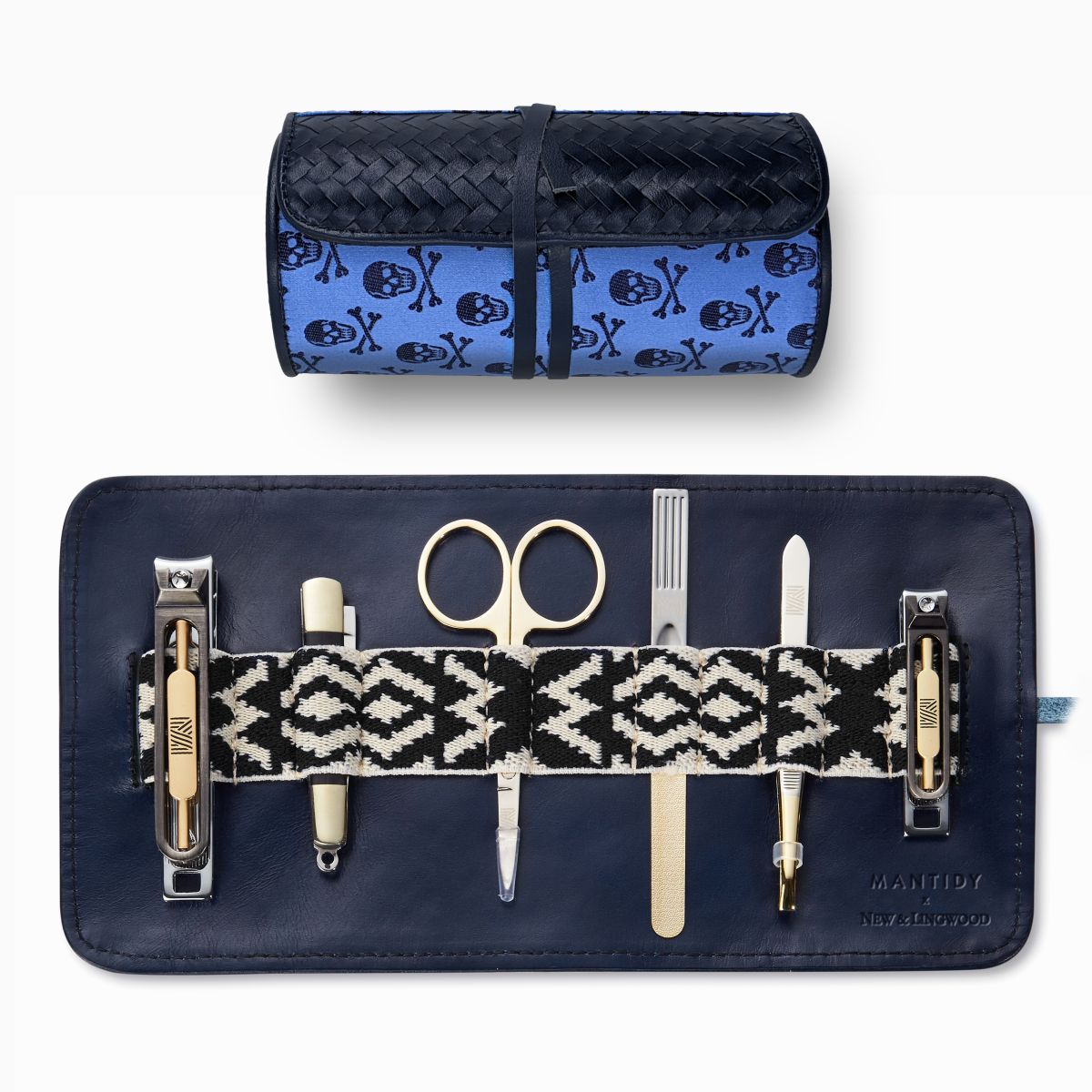 Herringbone Grooming Roll (New & Lingwood Collaboration) Included Blue Black