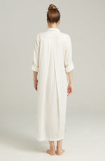 Nudea The Maxi Shirt Organic Cotton White Long Nightshirt
