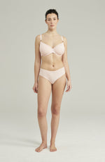 Nudea The Second Skin Stretch Mid Rise Waist Brief Blush Pink