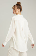 Nudea The Midi Shirt Organic Cotton White Pyjama Shirt