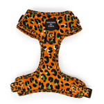 Burnt Orange Leopard Design Dog Harness