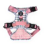 Pink Houndstooth Dog Supaw Strong Lite™ Harness (XS-XL)