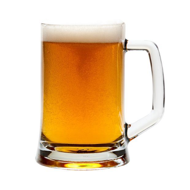 Large Straight Sided Glass Tankard 670ml