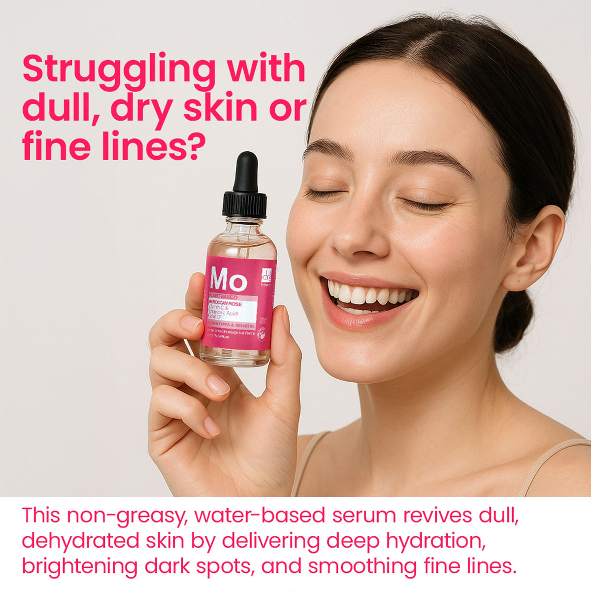 Dr Botanicals Moroccan Rose Facial Oil with Hyaluronic Acid & Vitamin C 15ml / 30ml