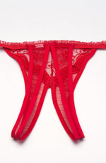 Shirley of Hollywood Thong Red One Size