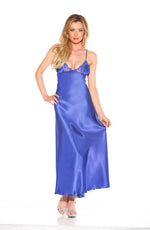 Shirley of Hollywood Blue Long Night Gown