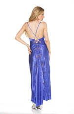Shirley of Hollywood Blue Long Night Gown