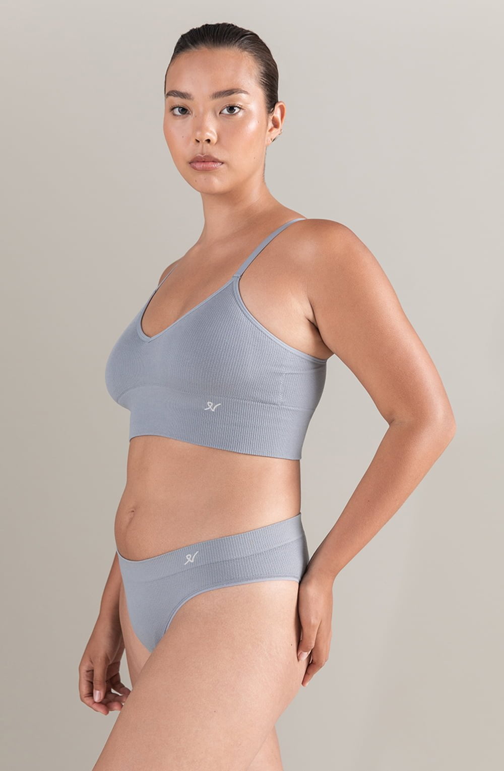 Nudea The TENCEL™ High Leg Brief Storm Grey