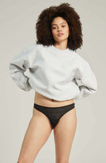 Nudea The Sheer Deco Barely There Thong Black