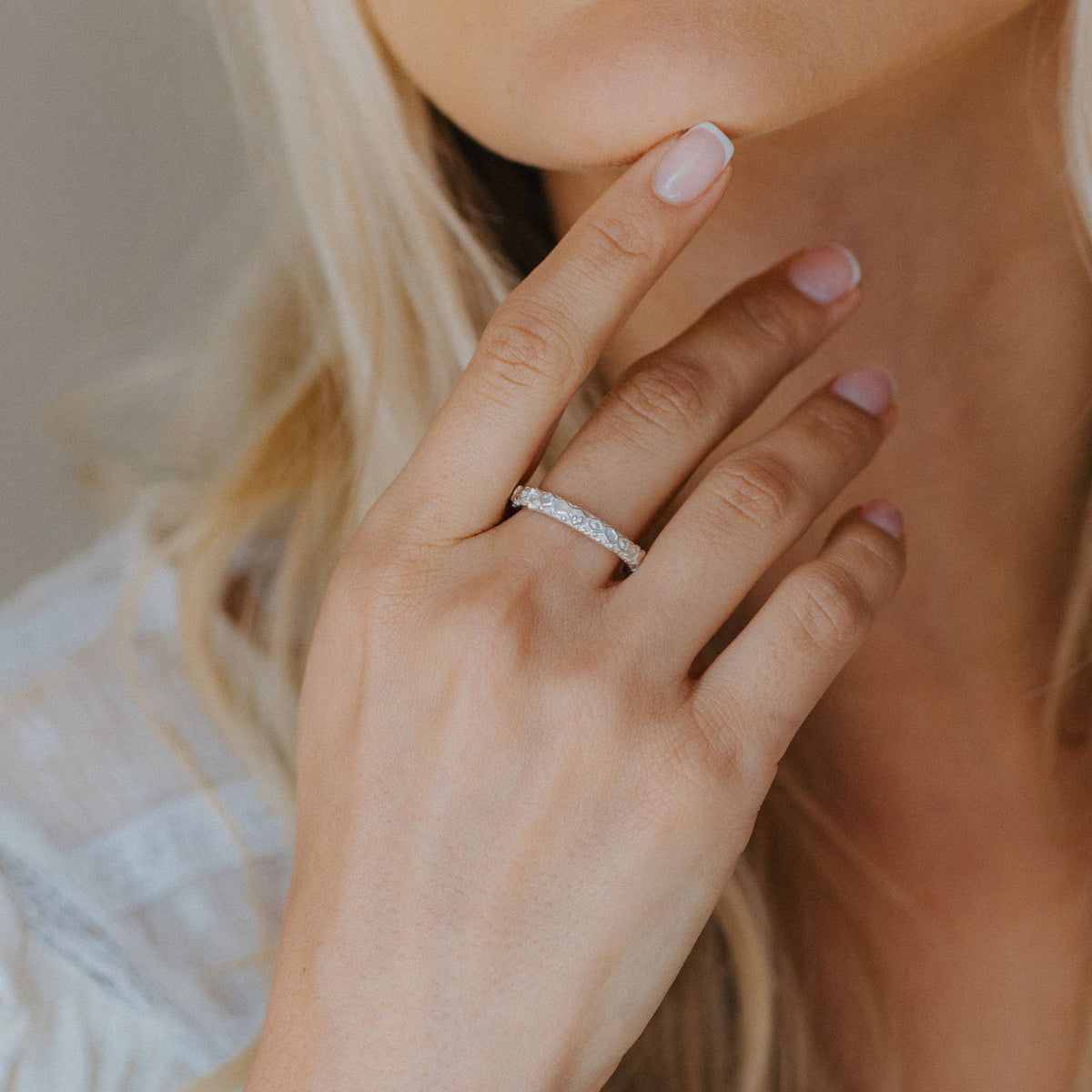 Dainty London Everyday Silver Goddess Inspired Ring - Hebe