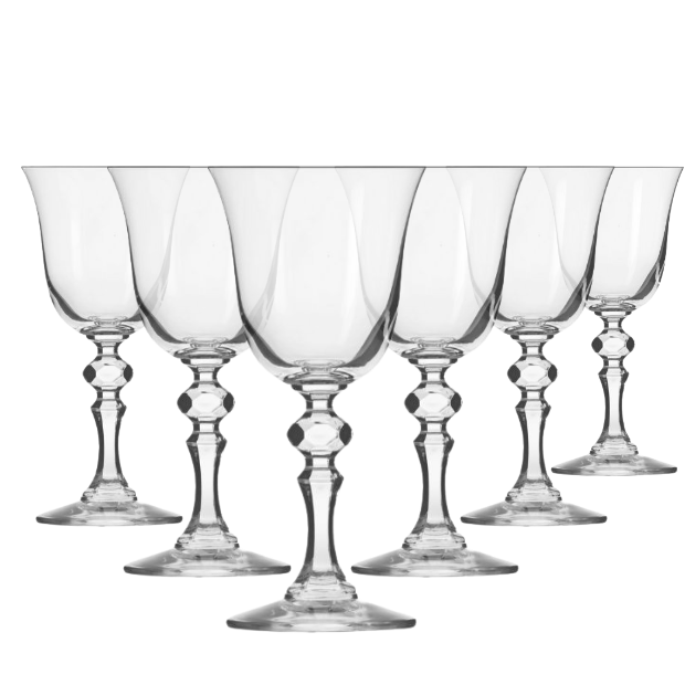 Krosno Krista Red Wine Glasses - 220ml - Set of 6