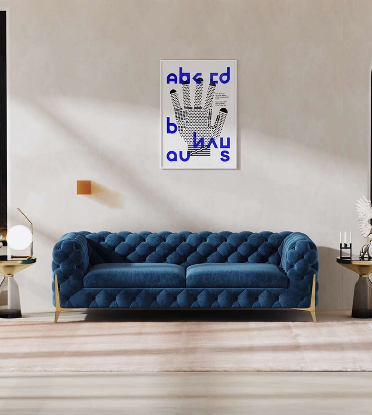 Aaron Two Seater Sofa Velvet