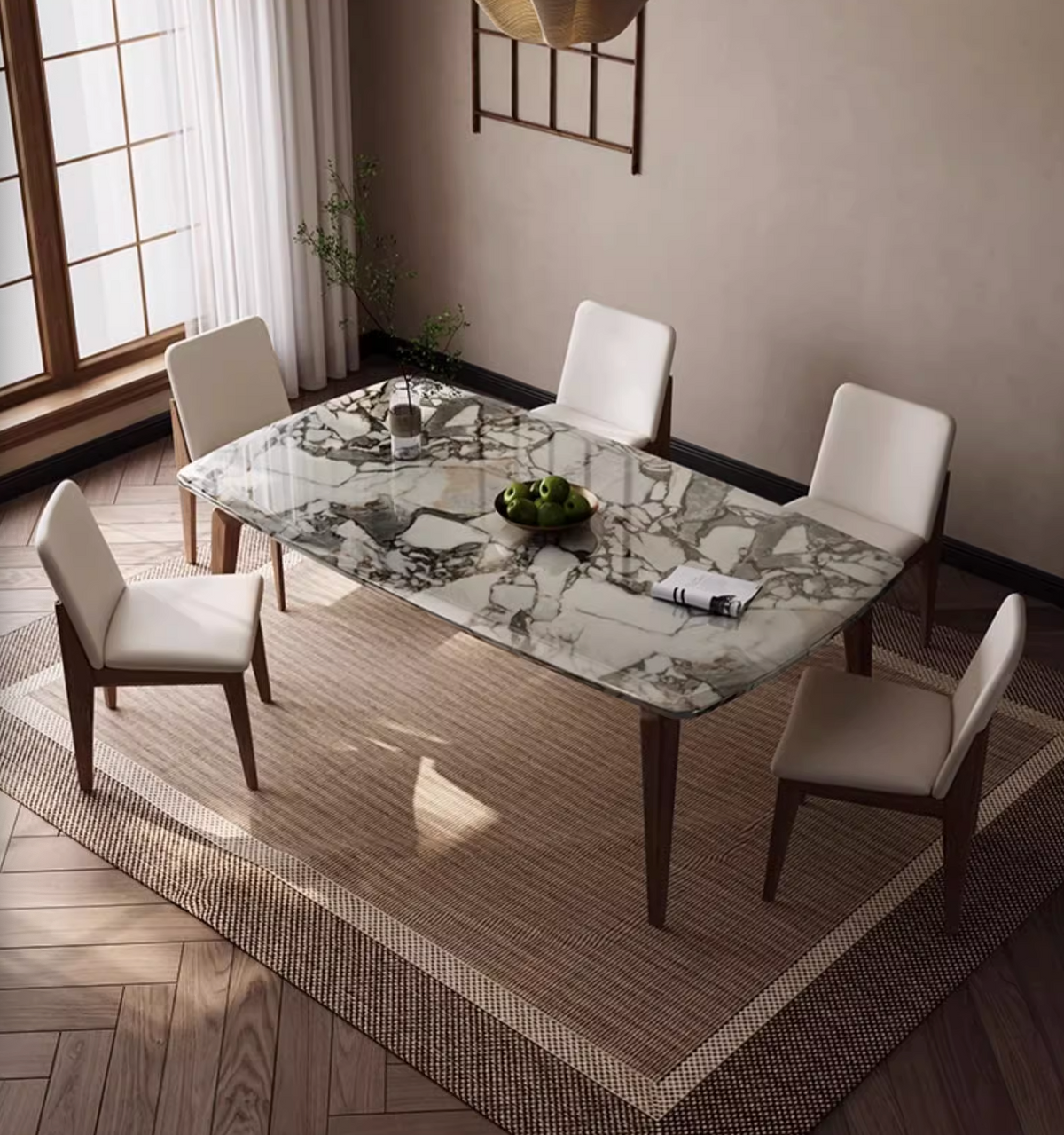 Dominic Dining Table, Marble