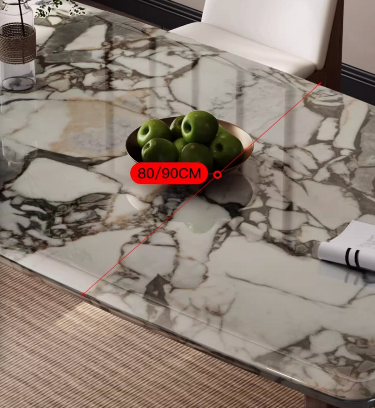 Dominic Dining Table, Marble