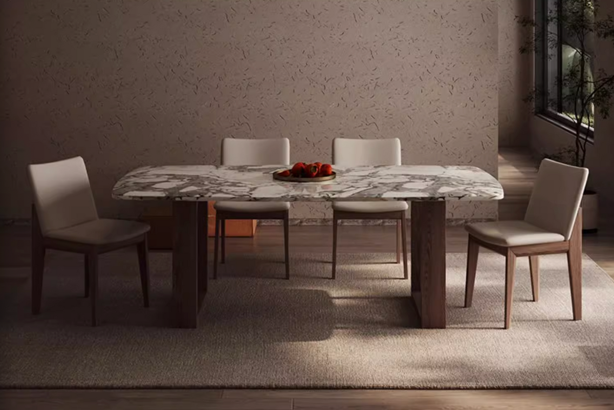 Donovan Dining Table, Marble