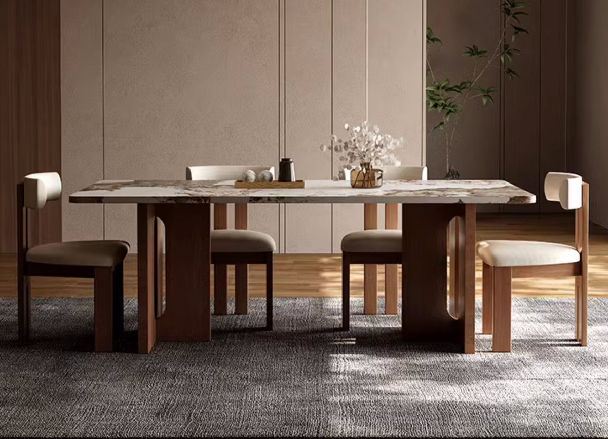 Dudley Dining Table, Marble