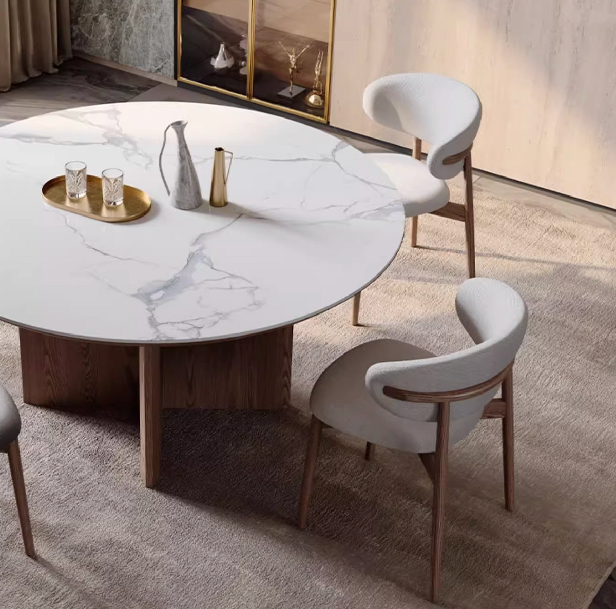 Dunlap Dining Table, Sintered Stone