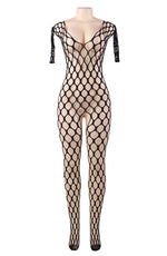 YesX Holey Bodystocking Black One Size