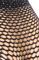 YesX Fishnet Halter Neck Lingerie Set Black