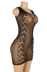 YesX Bodystocking Dress One Size Black