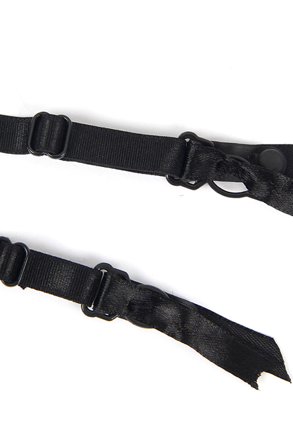 YesX Gartered High Waisted Panty Black