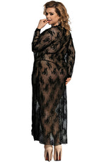 YesX Plus Size Long Black Gown