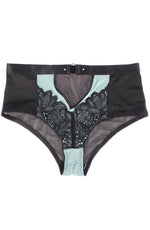 YesX Bra Brief Lingerie Set Black & Blue