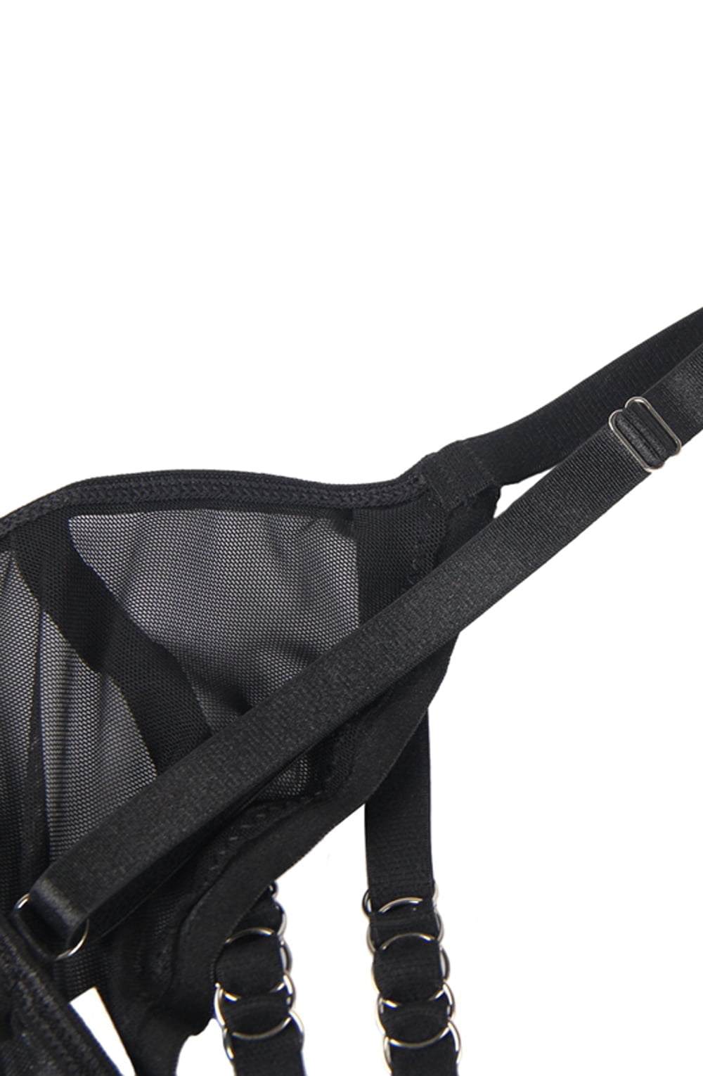 YesX Bra Lingerie Set Black