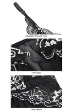 YesX Plus Size Embroidered Babydoll Set