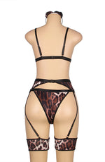 YesX Leopard Print Lingerie Set