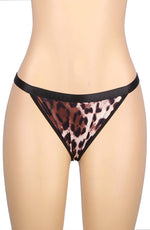 YesX Leopard Print Lingerie Set