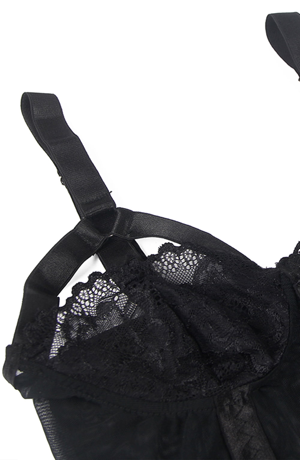 YesX Lace Bodysuit Black